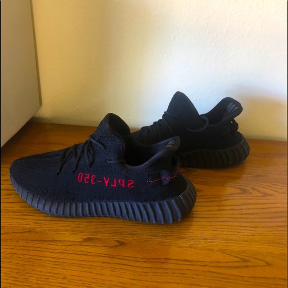 yeezy black red bred